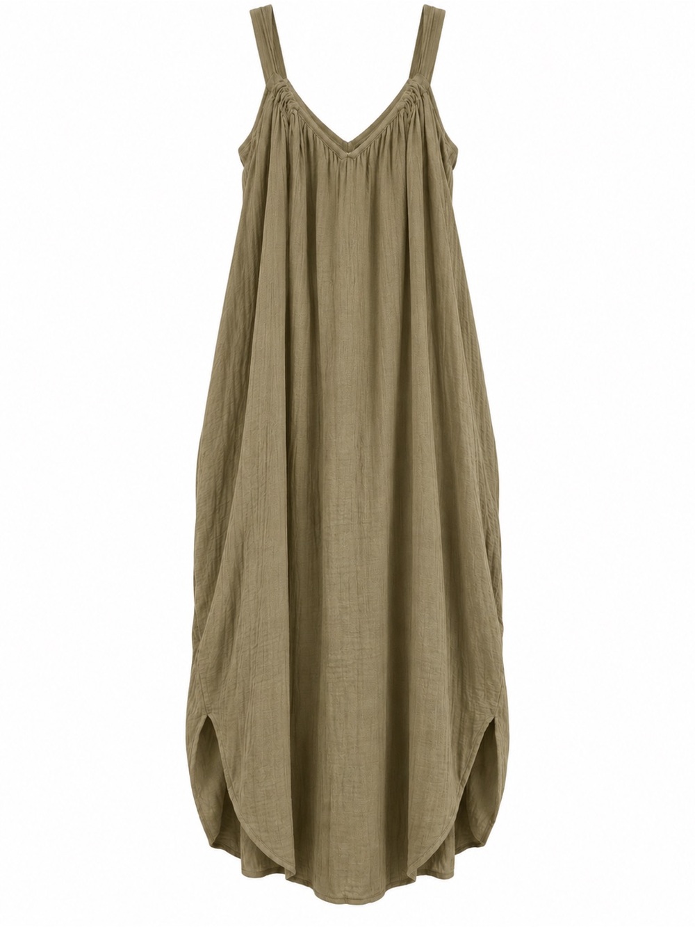 Old Navy Olive Green Sleeveless Maxi Dress